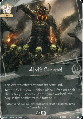 At His Command