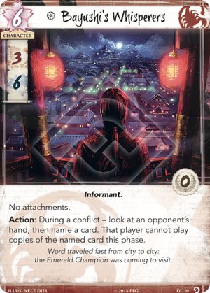 Bayushi's Whisperers