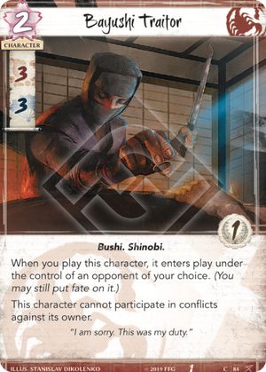 Bayushi Traitor