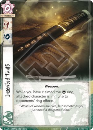 Inscribed Tantō