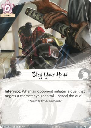 Stay Your Hand